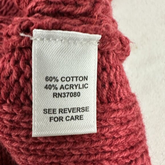 Cato Womens Size XL Red Cable Knit Sweater Dress With Pockets - Picture 5 of 6